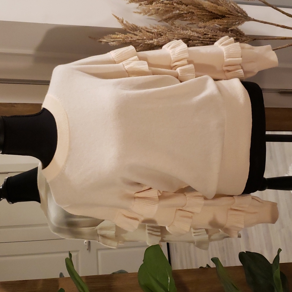 🩷J crew ruffle sweater